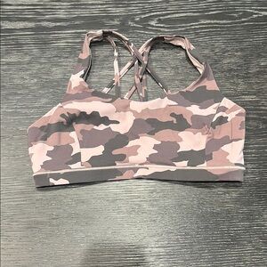 Lululemon Camo Strappy Sports Bra